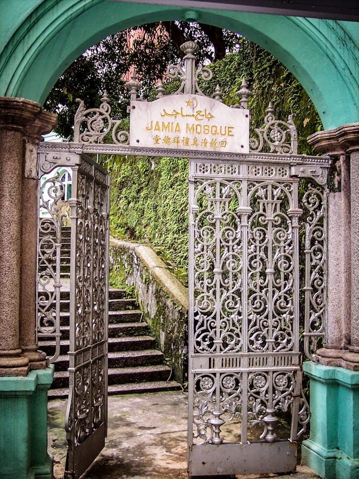 Entrance to Jamia Mosque in Mid-Levels, one of Hong Kong's historic mosques