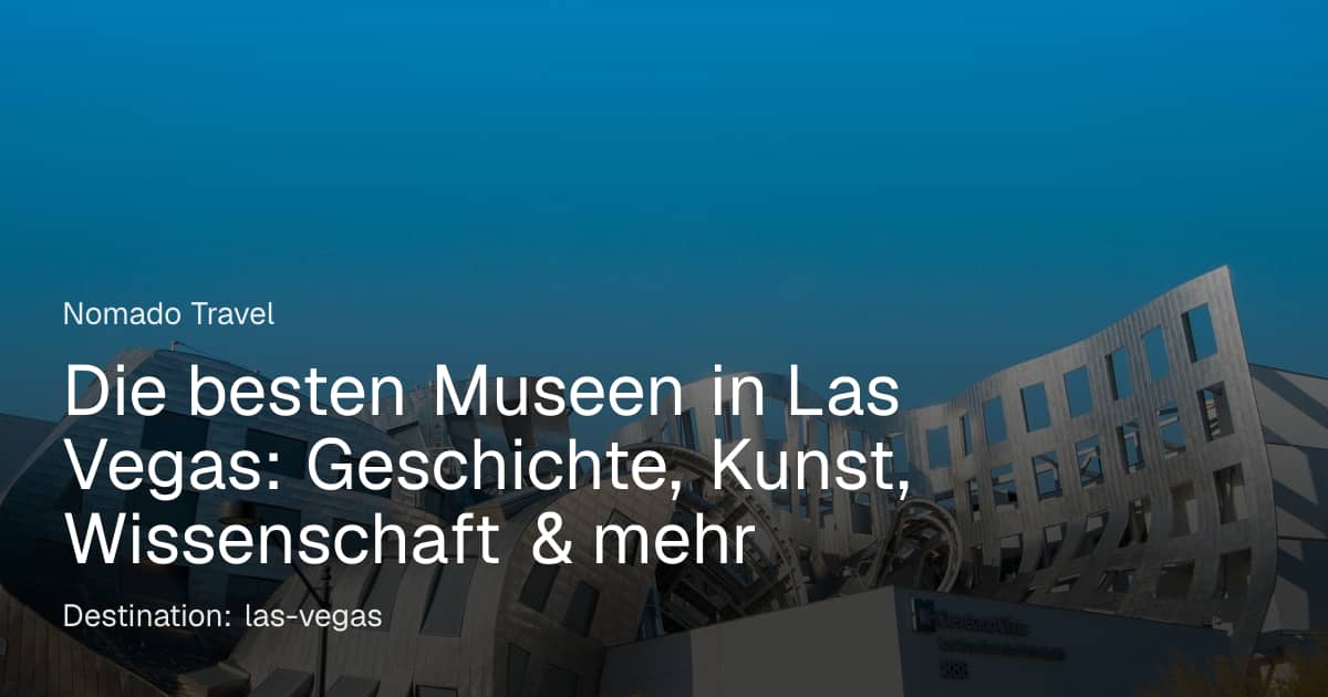 Las Vegas venue event lineup for 2026 travelers, nomadotravel.app reports