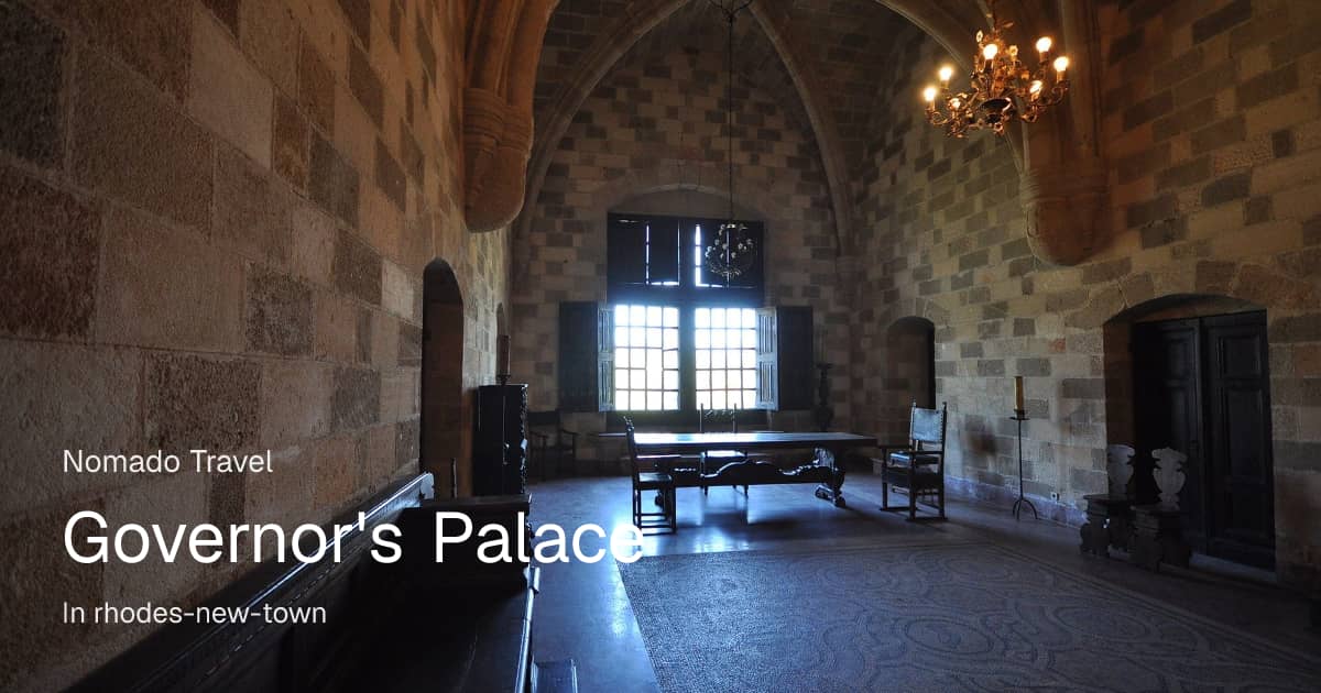 Governor's Palace Rhodes: Italian Architecture Guide | Nomado Travel