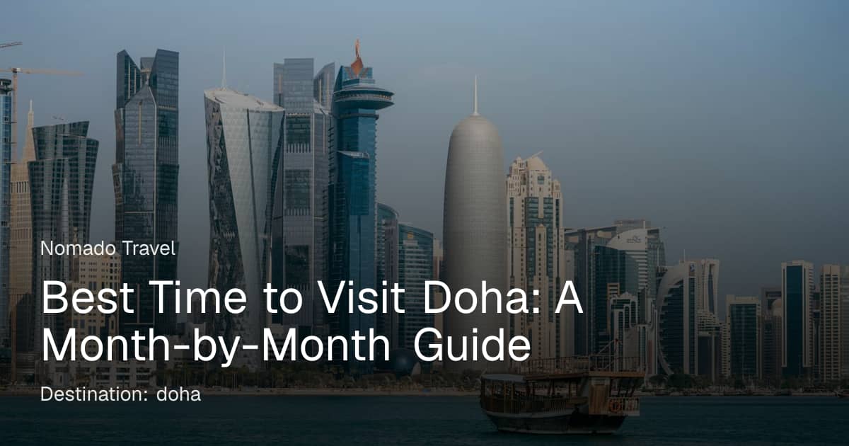 Best Time to Visit Doha (2026 Guide) | Nomado Travel