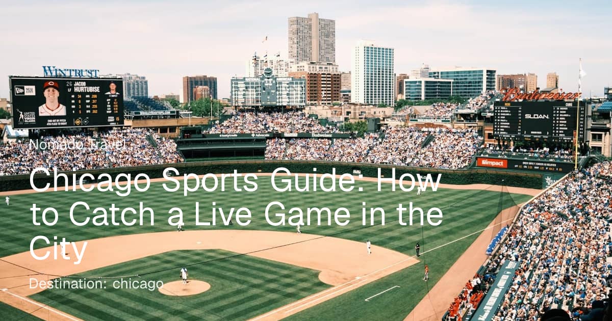 Chicago Sports Guide: Catch a Game in the City | Nomado Travel