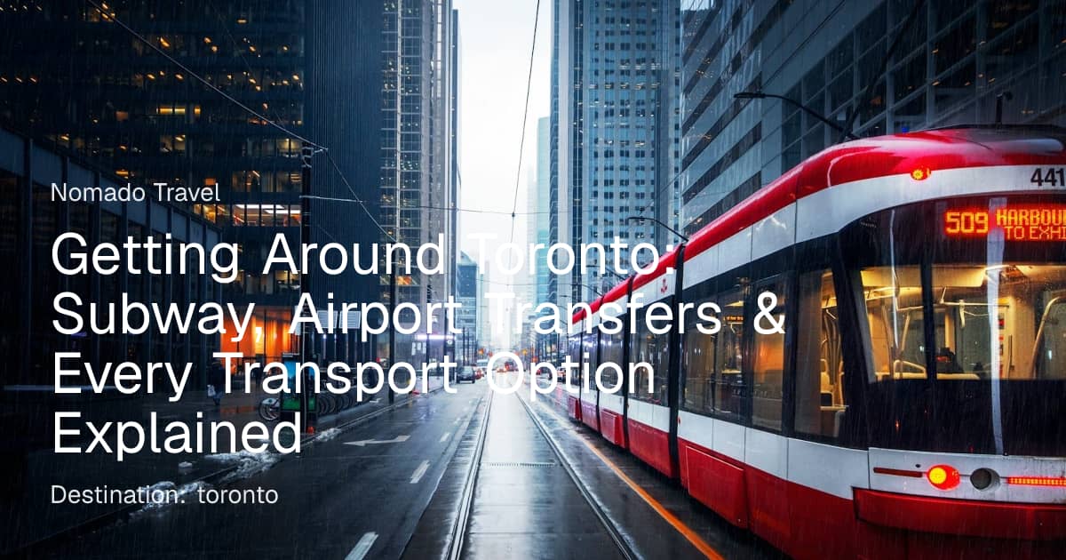 Getting Around Toronto: Transport & Transit Guide | Nomado Travel